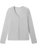 Cárdigan fino de Tencel para primavera y verano para mujer, cómodo, casual, de corte holgado, chaqueta de punto de manga larga, top versátil