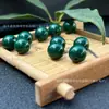 Contas Soltas de Turquesa Imitação de Magnésio, Contas Espaçadoras Otimizadas Verde Escuro Estilo Vintage para Pulseiras DIY, Artesanato e Acessórios para Contas de Oração Budistas