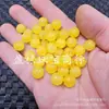 Grasa de Pollo Calabaza Amarilla Cuentas Jade Cuentas Sueltas Cuarzo Amarillo Piedra Jade Melón Cuentas Redondas Accesorios para Joyería Cuentas de Jade Hechas a Mano Lote Suelto