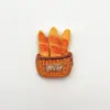 Pegatinas de Refrigerador de Juguete de Comida en Miniatura Parches de Resina Parches para Casa de Muñecas de Comida Accesorios de Cocina Mini Accesorios Decorativos