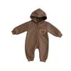 Macacão de Fleece Espesso para Crianças 2026 para Outono e Inverno, Macacão com Tema de Urso para Recém-Nascidos, Macacão com Forro de Fleece para Meninos e Meninas