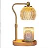 Lâmpada de Aromaterapia Transfronteiriça Lâmpada de Cera Derretida Lâmpada de Madeira Maciça com Dimmer Lâmpada de Vela Derretida Difusor de Fragrância Elevado Popular Retrô Decorativo Lâmpada de Cabeceira para Quarto
