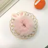 Estilo coreano Doce Orelhas de Coelho Pelúcia Anel de Cabelo do Intestino Grosso Novo Estilo Rabo de Cavalo Headband Bonito Elástico Fada Outono e Inverno Headwear