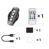 Nuevo producto: Luces Intermitentes de Aeronave, Intermitente de 4 Luces para Motocicleta con Control Remoto Inalámbrico, Luces Decorativas para Coche, Luces de Advertencia para Vehículos Eléctricos