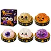 Conjunto de Brinquedos Halloween Fantasma Squishy - Maltose Brinquedo Alívio de Estresse Transfronteiriço Conjunto Caixa de Presente - Brinquedo de Apertar e Segurar