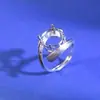 Anillo Base Plata de Ley 925 Anillo Sin Piedra Incrustada Posición Vacía Piedra Redonda 11mm Acabado Cepillado Fino Accesorios de Alta Gama para DIY