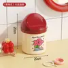 Lixeira de Mesa Doméstica Mini Fofa Mesa de Jantar Escritório Quarto Dormitório Pequena Mesa de Centro Balde de Armazenamento com Tampa