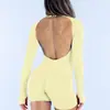 Mono de yoga dfyne hermoso para realzar espalda y glúteos, secado rápido, ropa de yoga sexy de cintura alta, mono deportivo transpirable ajustado