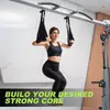 Tiras para Barra de Barra Fixa, Tiras para Músculos Abdominais, Suporte de Braço para Elevação de Pernas em Treinamento Suspense, Tiras Auxiliares de Suspensão Fitness para Barra Fixa