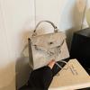 Bolso de textura de moda bolso de mujer 2024 otoño e invierno nuevo vintage esmerilado diseño nicho hombro bandolera bolso de mano