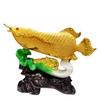 Adornos de pez dragón dorado de la suerte, chapados en oro, artesanías creativas de resina, apertura de oficina, tienda, regalos al por mayor