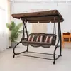 Silla Mecedora para Patio Exterior, Hierro Forjado, Uso Doméstico, Jardín Exterior, Doble Cuna, Hamaca de Ocio, Silla Mecedora de Balcón para Villa