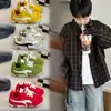 Zapatillas de entrenamiento Agande para niños, estilo coreano, con bloques de color, nuevas para otoño de 2026. Zapatillas deportivas ligeras para niños y niñas, estilo casual.