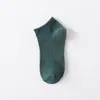 Calcetines tobilleros para hombre calcetines de barco Algodón color liso estilo retro calcetines invisibles cortos de boca baja pareja calcetines deportivos nuevos al por mayor