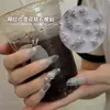 Copos de Nieve Circonita Diamante Apilado Joyería para Uñas Arte de Uñas Nuevo Año Exquisito Rombos Copos de Nieve Incrustados Perla Producto Terminado Accesorios para Uñas de Celebridad de Internet