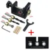 Localizador de Taladro Tres en Uno Abridor de Agujeros para Conector de Tarugo de Mueble Herramienta de Taladrado para Carpintería para Unir Tableros