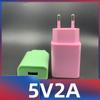 Adaptador de energia Macaron 5V1A2A carregador de carregamento direto universal para celular atacado bateria de lítio produtos eletrônicos