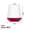 Popular Transfronterizo Vaso de Vino de 12 oz Plástico Pet Vaso para Vino Tinto Vaso para Jugo Champagne Vaso para Vino Extranjero Resistente a Caídas y Antirroturas Desechable