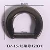Diámetro Interior 7mm Hebilla en Forma de D Anillo Abierto Semicircular Pintura en Spray Otra Cinta Diamante Sandalias para Mujer Nuevos Accesorios Hebilla de Cuero