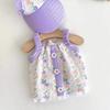 Ropa para Perro Sling con Botón de Flor Fresca Perro Pequeño Perro de Leche Ropa Teddy para Mascota Primavera y Verano