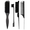 Comercio Exterior Transfronterizo Set de Peluquería Cuatro Piezas Cepillo para Barba Cepillo Alisador Cepillo para Cabeza de Aceite Peine Peine de Cola Puntiaguda Cepillo para Cejas Cabello Suelto