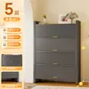 Gabinete de Almacenamiento para el Hogar Gabinete de Almacenamiento de Acero Librero para Dormitorio Gabinete de Almacenamiento de Múltiples Niveles de Pie para Sala de Estar Balcón con Puerta Gabinete de Hierro