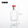 Atacado Transparente Fundo Grosso Ombro Oblíquo Frasco de Perfume Vidro Sub-Frasco Baioneta Pressão Spray Frasco de Perfume de Vidro Sofisticado