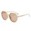 Óculos de Sol Marrons Estilo Ins para Mulheres, Alta Moda, Estilo Coreano, Estilo Streetwear Fresco, Tendência, Óculos de Sol Anti-UV