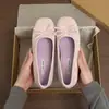 Bailarinas de Estilo Mariposa Inspiradas en Chanel para Mujer con Suelas Suaves, Estilo Retro Francés de Noche, Suaves Zapatos Plateados para Primavera/Verano