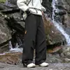 Novas calças casuais largas de outono em tecido para homens, calças de trabalho, calças para trilha ao ar livre, calças de montanhismo masculinas, calças esportivas, calças compridas masculinas