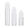 Frasco de Emulsão a Vácuo Rotativo de Círculo Reto de Camada Dupla 15/30/50ml material de embalagem delicado para essência hidratante e base de maquiagem