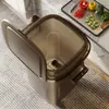 Cubo de basura de gran capacidad para cocina, Contenedor de almacenamiento estrecho de lujo, Alto valor estético para sala de estar y oficina, Papelera de almacenamiento para el hogar