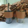 Juego de Vasos de Bambú Cortos Douyin Hechos a Medida Regalos de Pareja para Hombres y Mujeres Práctico Juego de Vasos de Agua Venta al por Mayor Taza Personalizada