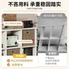 Gabinete de celosía partition de mesita de noche semi-cerrado gabinete de almacenamiento de dormitorio estante de almacenamiento de estantería de mesita de noche almacenamiento de extremo de cama de piso ocho compartimentos