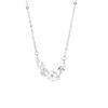 Collar de Plata Esterlina S925 Flor Weiyang para Mujer Verano Accesorios de Lujo Ligero Diseño Nicho Cadena Avanzada para el Cuello Cadena Clavícula Nácar