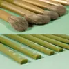 Set de 7 Brochas para Ojos Personalizado de Aguacate con Cerdas Suaves, Pincel para Sombras de Ojos, Pincel para Sombras de Nariz, Pincel para Delineador de Ojos, Herramientas de Belleza, Bolsa de PU, Transfronterizo