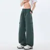 Pantalones de trabajo estilo americano para hombre, pantalones finos de seda helada para verano, nuevos pantalones deportivos 2025, pantalones rectos de pierna ancha, pantalones casuales de secado rápido