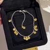 Pulsera de plata de ley S925 con cuentas de la fortuna, diamante amarillo, río de estrellas brillante, pulsera extensible