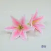 Flor de Lirio de Seda Artificial 3D 14cm Pasador de Lirio Tocado de Performance Disfraz DIY Flor de Mesa de Boda Pared de Fondo