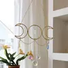 Suministro Directo Transfronterizo Luna Estrella Blanco Cristal Natural Atrapasoles Luz de Jardín Colección Joyería Colgante Prisma Colgante