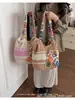 Bolsa feminina de tecido transfronteiriça novo estilo moda design vazado estilosa versátil ombro único bolsa tote Mori floral