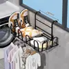 Estante secador de zapatos para balcón, barandal de seguridad antirrobo para ventana, repisa de ventana, tendedero exterior para sandalias