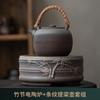 Venta al por mayor Utensilios para hervir té Estufa para hervir té Tetera de estilo japonés con asa lateral Elaboración de té Vintage Rústico Automático Pequeño Juego de estufa eléctrica de cerámica