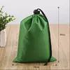 Bolsa de nylon com cordão para acabamento de roupas, bolsa de armazenamento, cordão de poliéster, atacado de fábrica