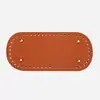 Accesorios para Bolsos DIY Fondo de Bolso Tejido a Mano Patrón Cruzado Pu Ovalado 22*10cm Fondo de Bolso Ovalado Listo para la Venta