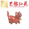 Sandalia de Gato Cabeza Torcida de Ébano, Juguete para Gatos de Sándalo, Adorno para Hombres y Mujeres, Lindo Hecho a Mano, Mini Escritorio, Adorno Creativo Simple