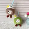 Pingente Fofo de Pelúcia de Coco Boneca Desenho Animado Brinquedo de Fruta Charme de Bolsa Presente Lembrança de Coco de Hainan