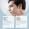 Limpiador Facial Exfoliante para Hombre East Moon Limpieza Suave Piel Facial Refrescante, Calmante e Hidratante
