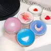 Jabón Limpiador de Belleza Menta Dulce para Limpiar Esponjas de Maquillaje y Brochas de Maquillaje Sin Ensucianrse las Manos, Herramienta de Limpieza Mini Portátil