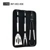 Juego de Herramientas para Barbacoa Acero Inoxidable Set de Barbacoa Tenedor Espátula Pinzas Cepillo Bolsa de Tela Oxford Herramientas para Parrilla Bbq de Exterior Amazon